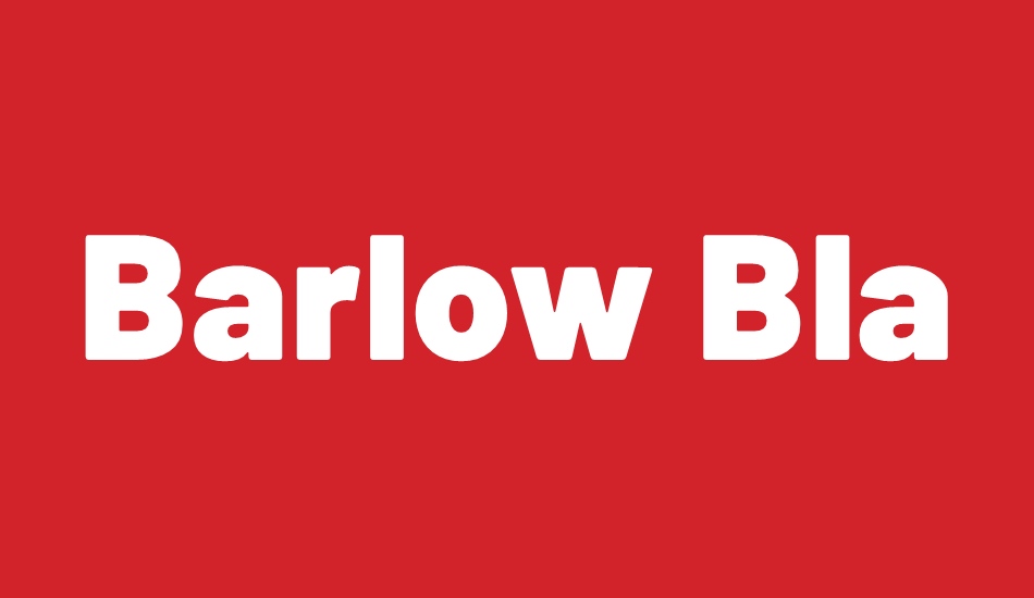 Barlow Black font big