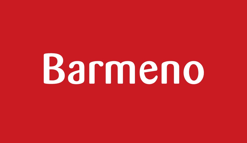 Barmeno Regular font big