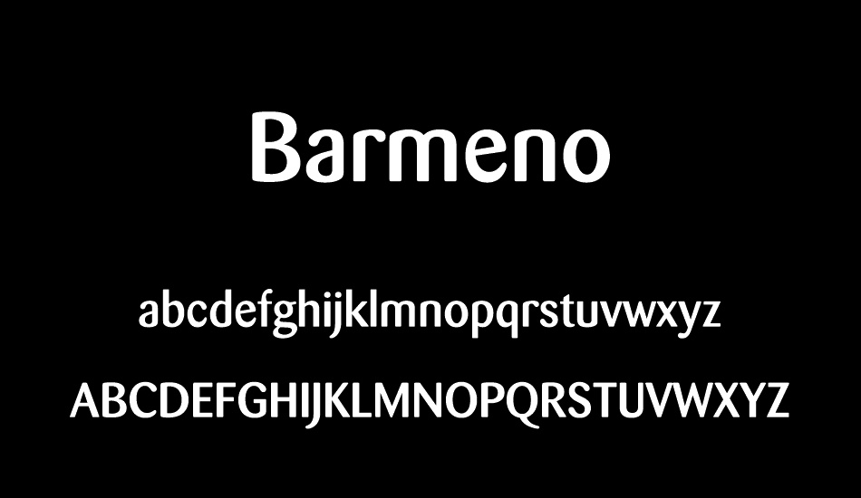 Barmeno Regular font