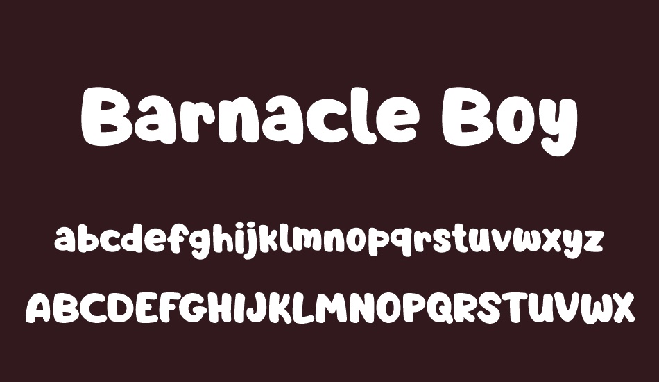 Barnacle Boy font