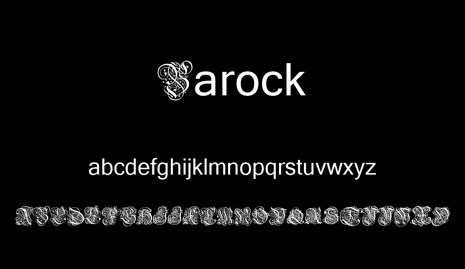 Barock font