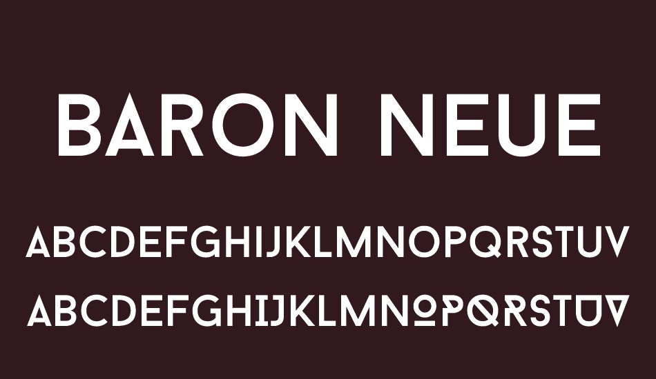 Baron Neue font