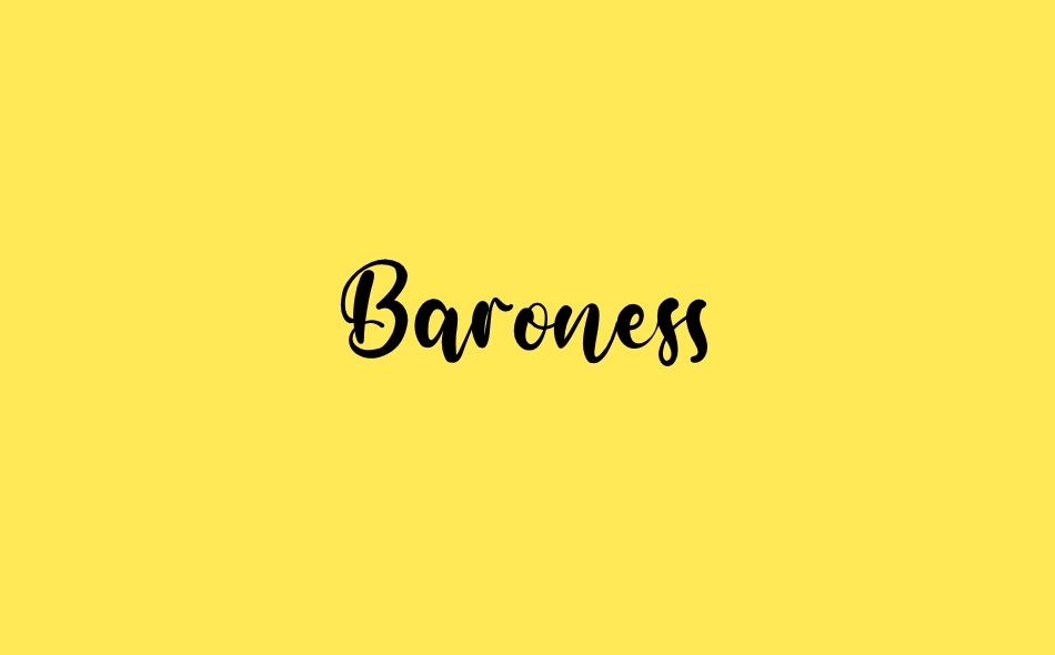 Baroness font big
