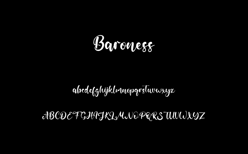 Baroness font