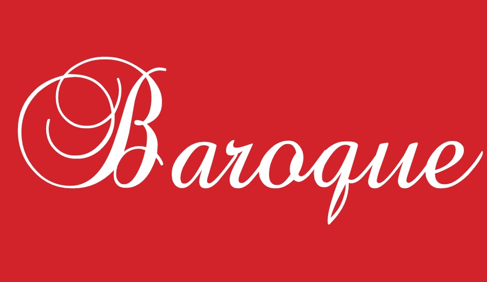 Baroque Script font big
