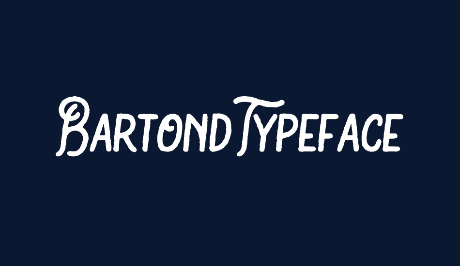 Bartond Typeface Demo font big