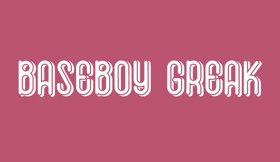 Baseboy Greak font big
