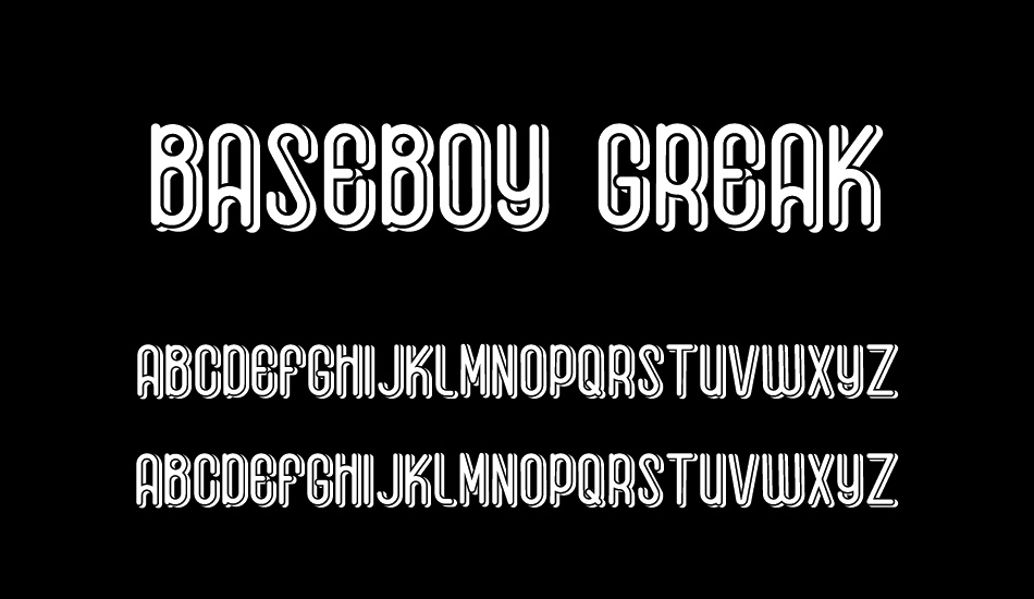 Baseboy Greak font