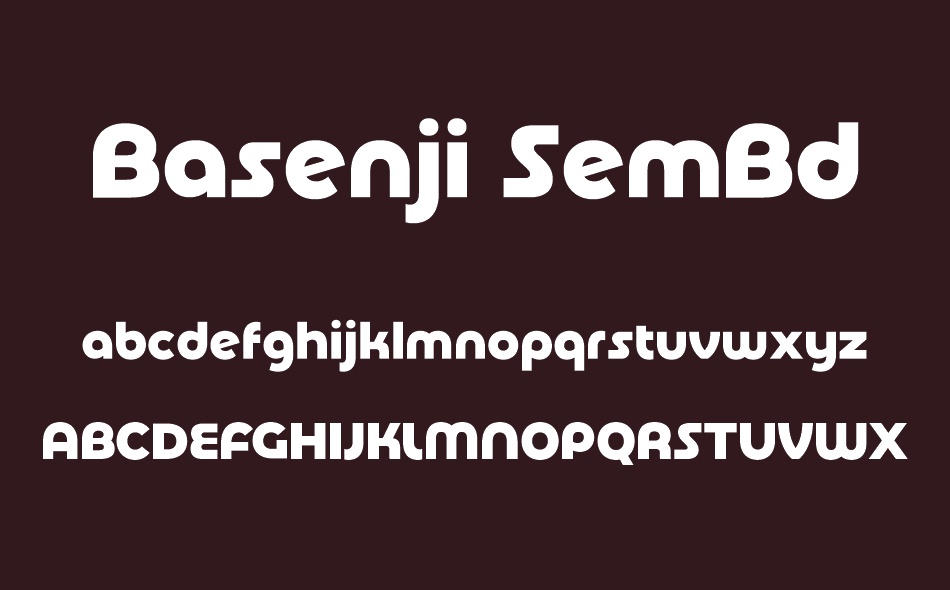 Basenji font