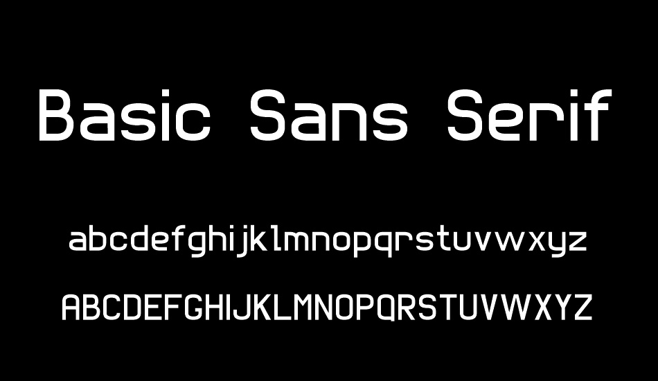 Basic Sans Serif 7 font