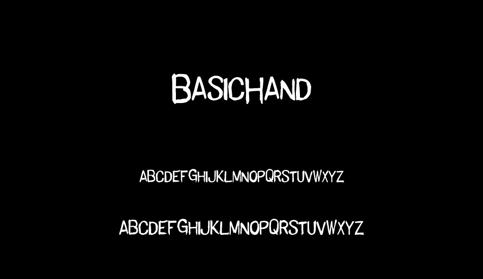 BasicHand font