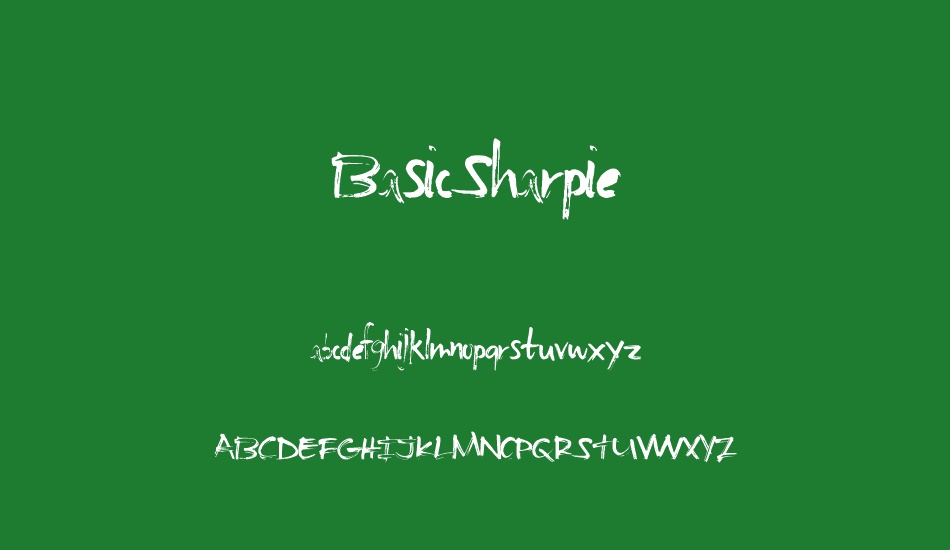 BasicSharpie font