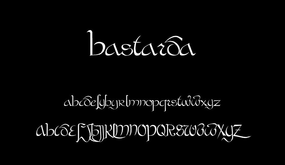 Bastarda font