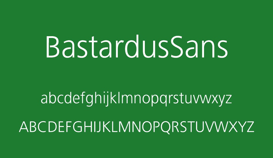 BastardusSans font