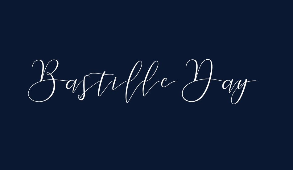 Bastille Day Free font big