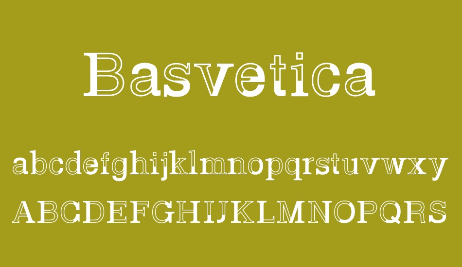 Basvetica font