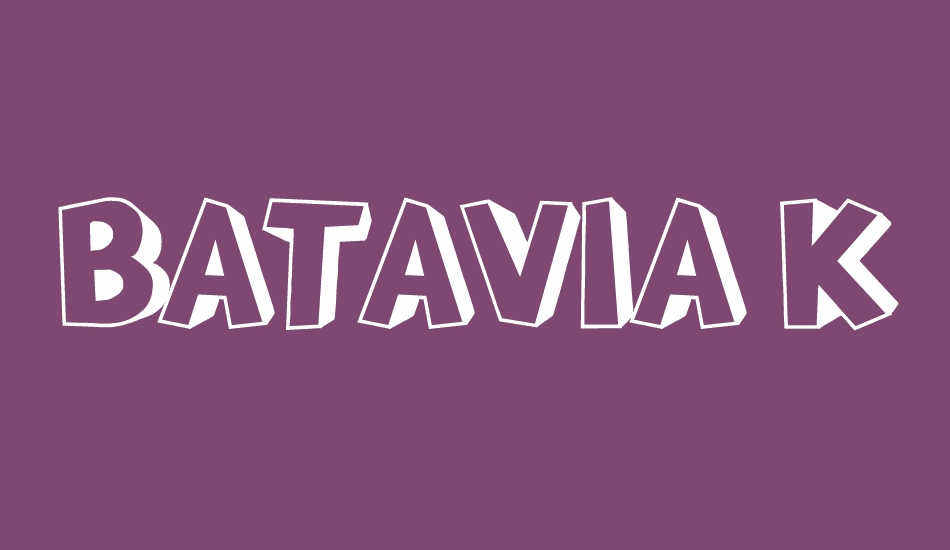 BATAVIA KOTA font big