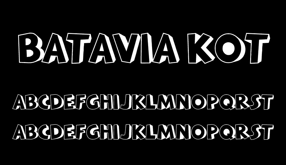 BATAVIA KOTA font