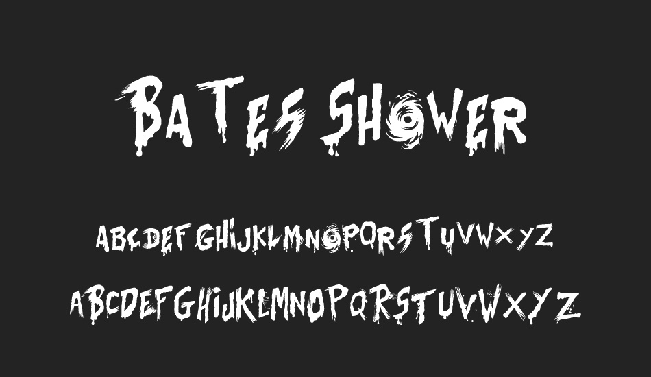 Bates Shower font