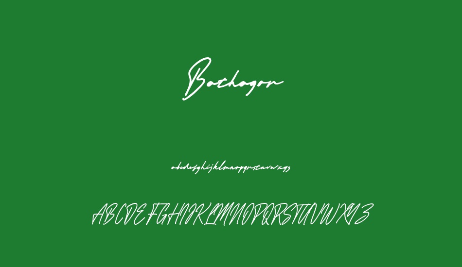 Bathagor font