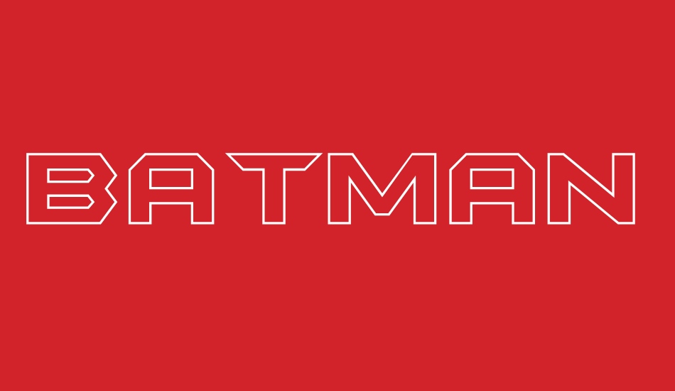 BatmanForeverOutline font big