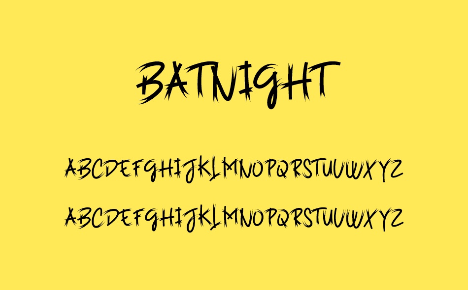 Batnight font