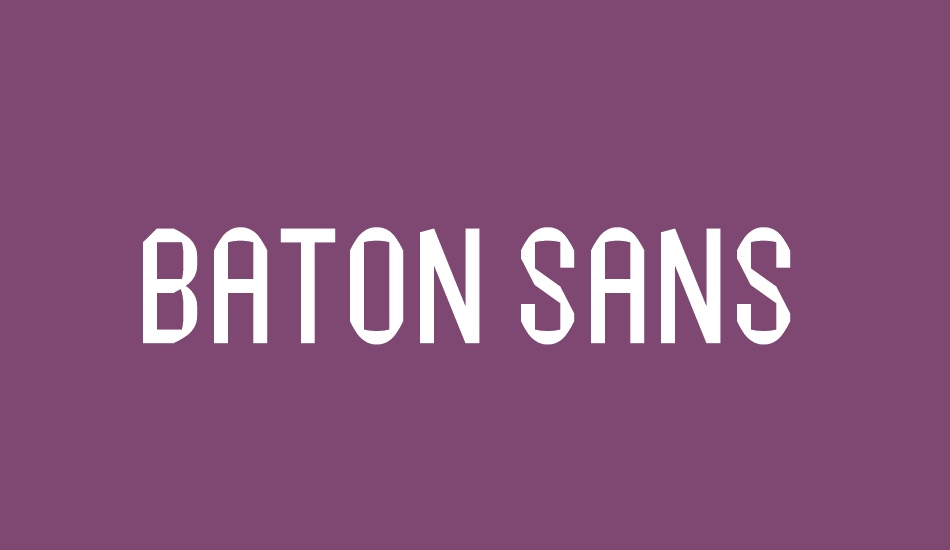 Baton Sans font big