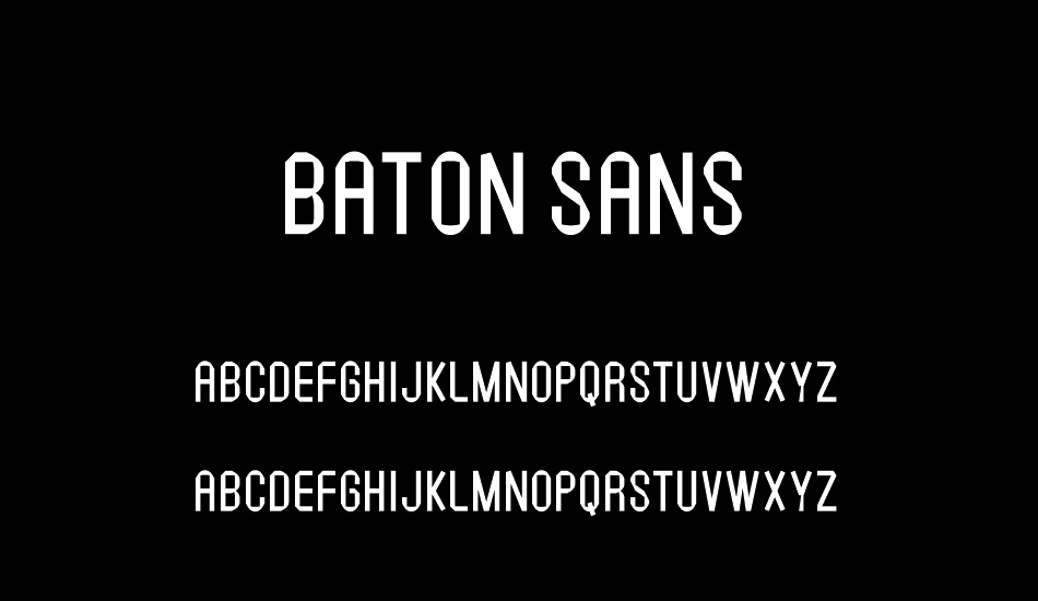 Baton Sans font