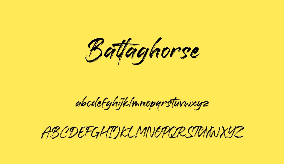 battaghorse font