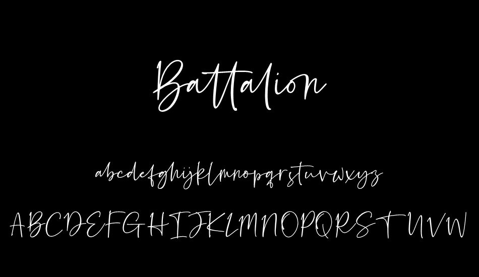 Battalion font