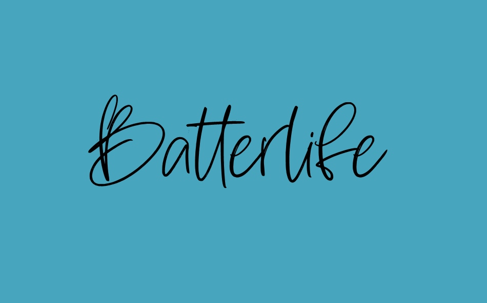 Batterlife font big