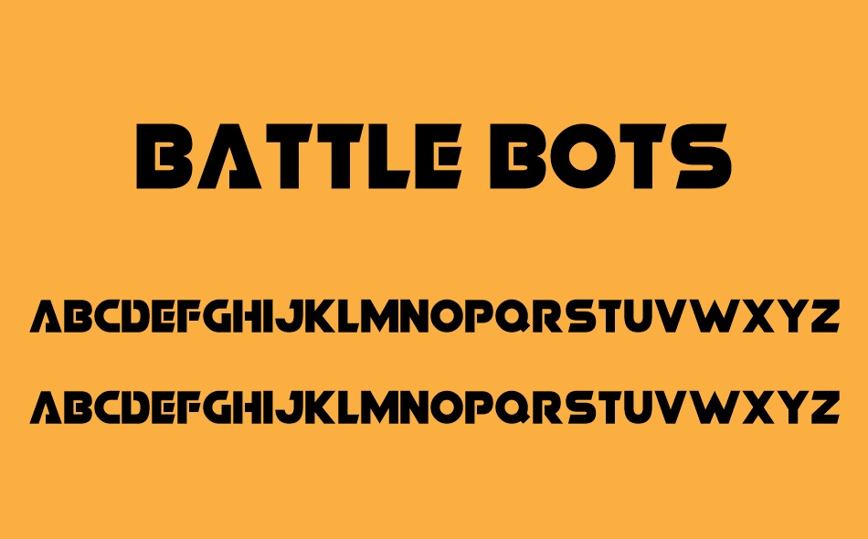 Battle Bots font