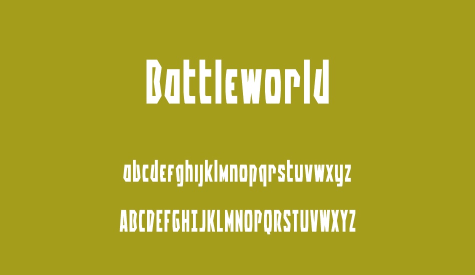 Battleworld font