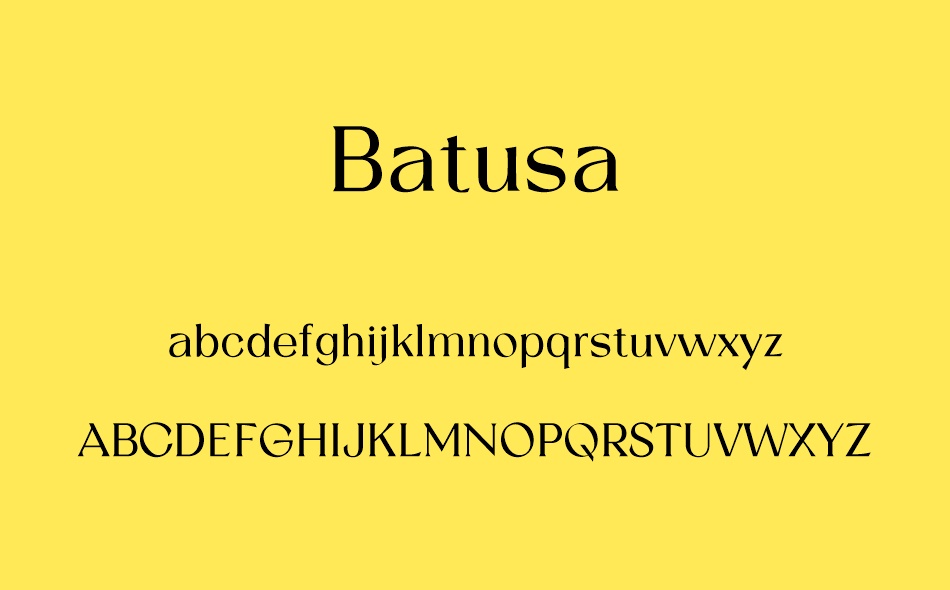 Batusa font