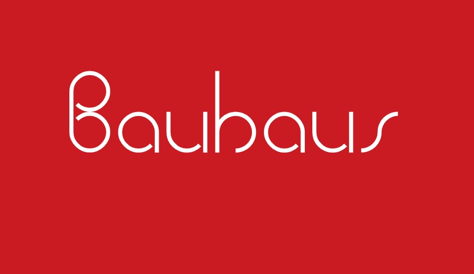 Bauhaus Two font big