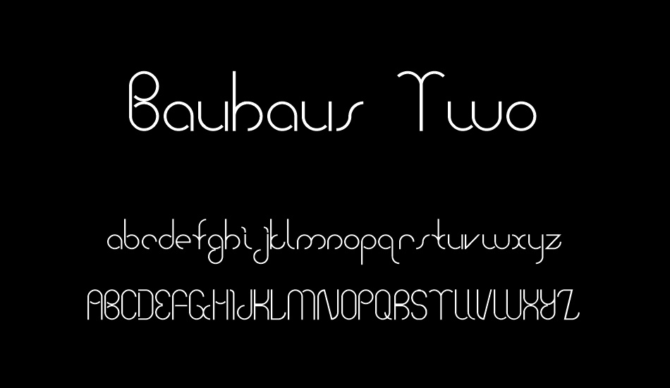 Bauhaus Two font