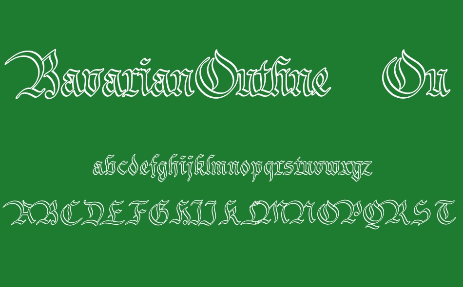 Bavarian Crown font