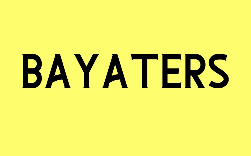 Bayaters font big