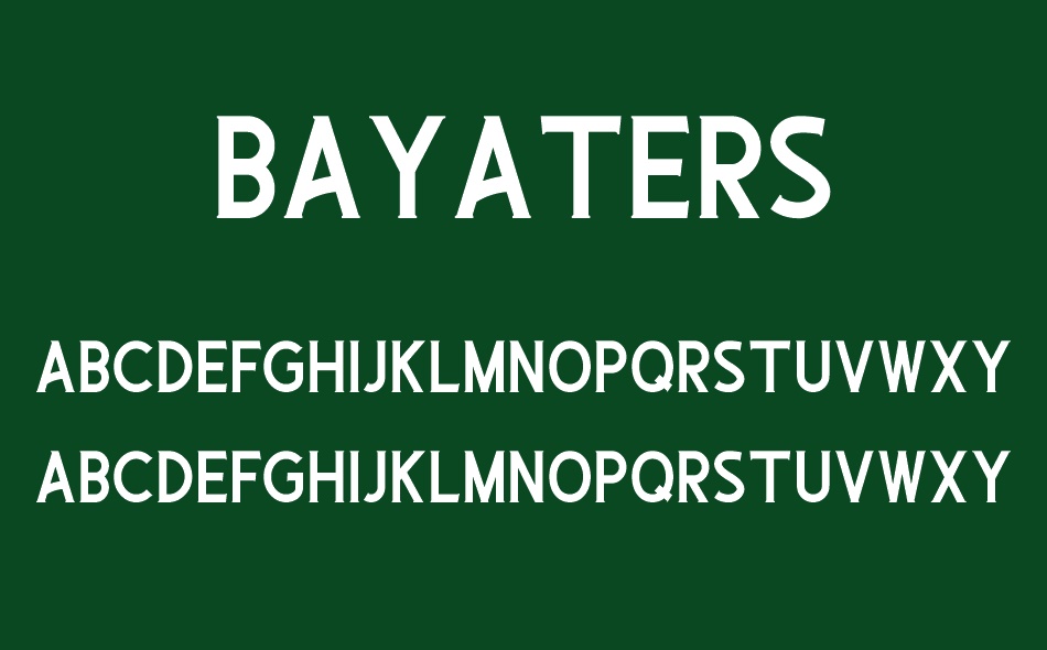 Bayaters font