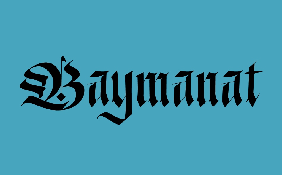 Baymanat font big