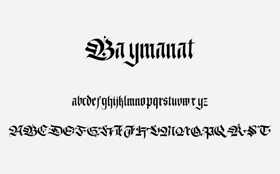 Baymanat font