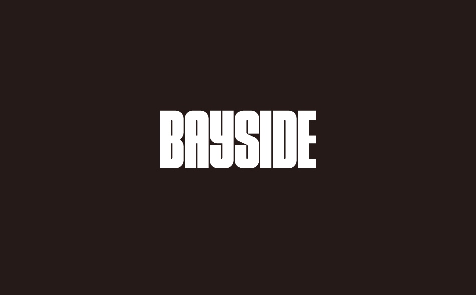 Bayside font big