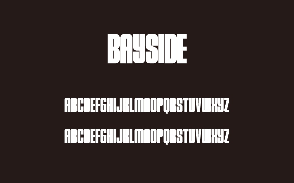 Bayside font