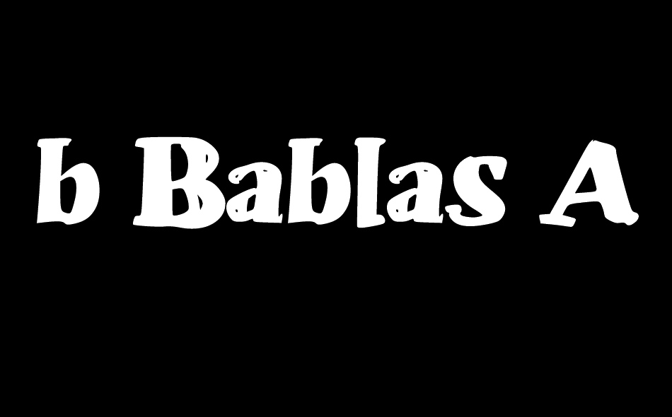 b Bablas Angine font big