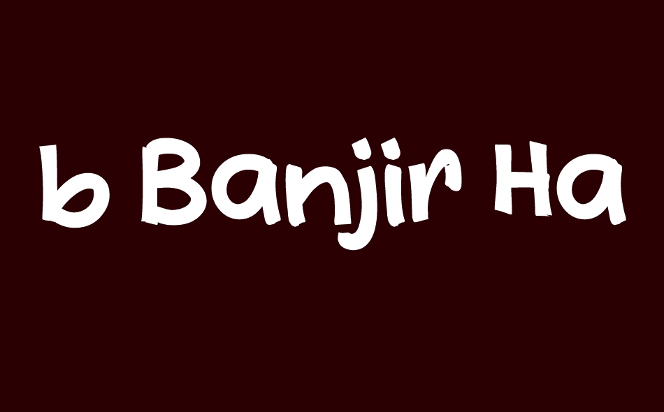 b Banjir Hadiah font big