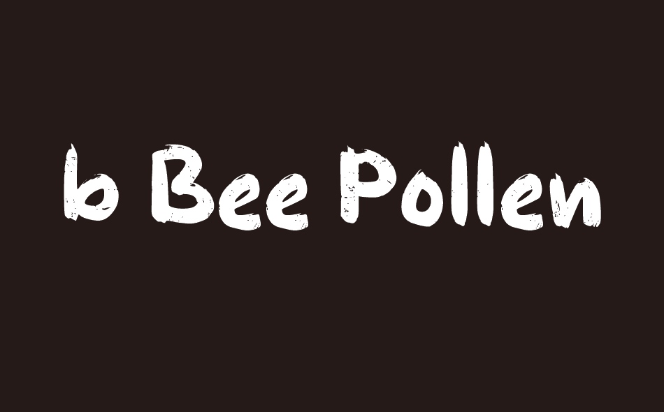 b Bee Pollen font big