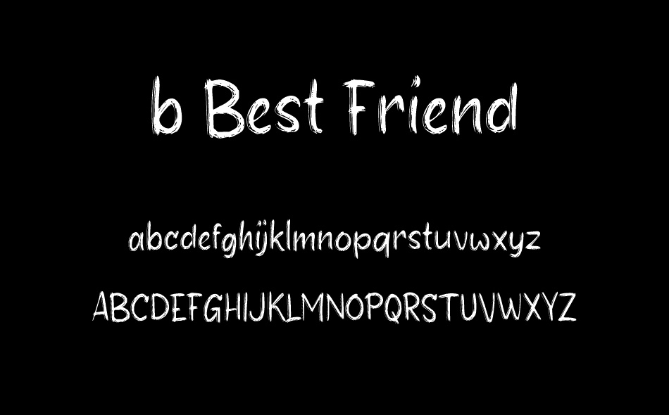 b Best Friend font