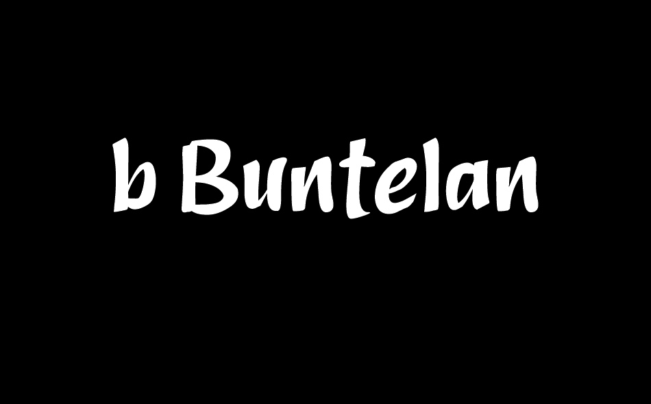 b Buntelan font big