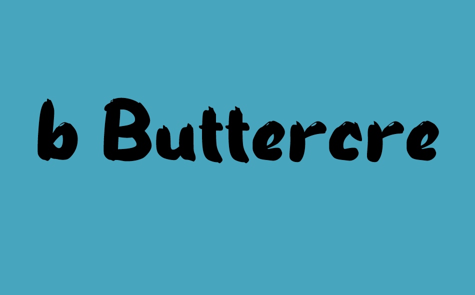 b Buttercream Chocolate font big