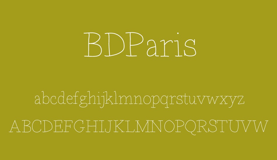 BDParisDemo font